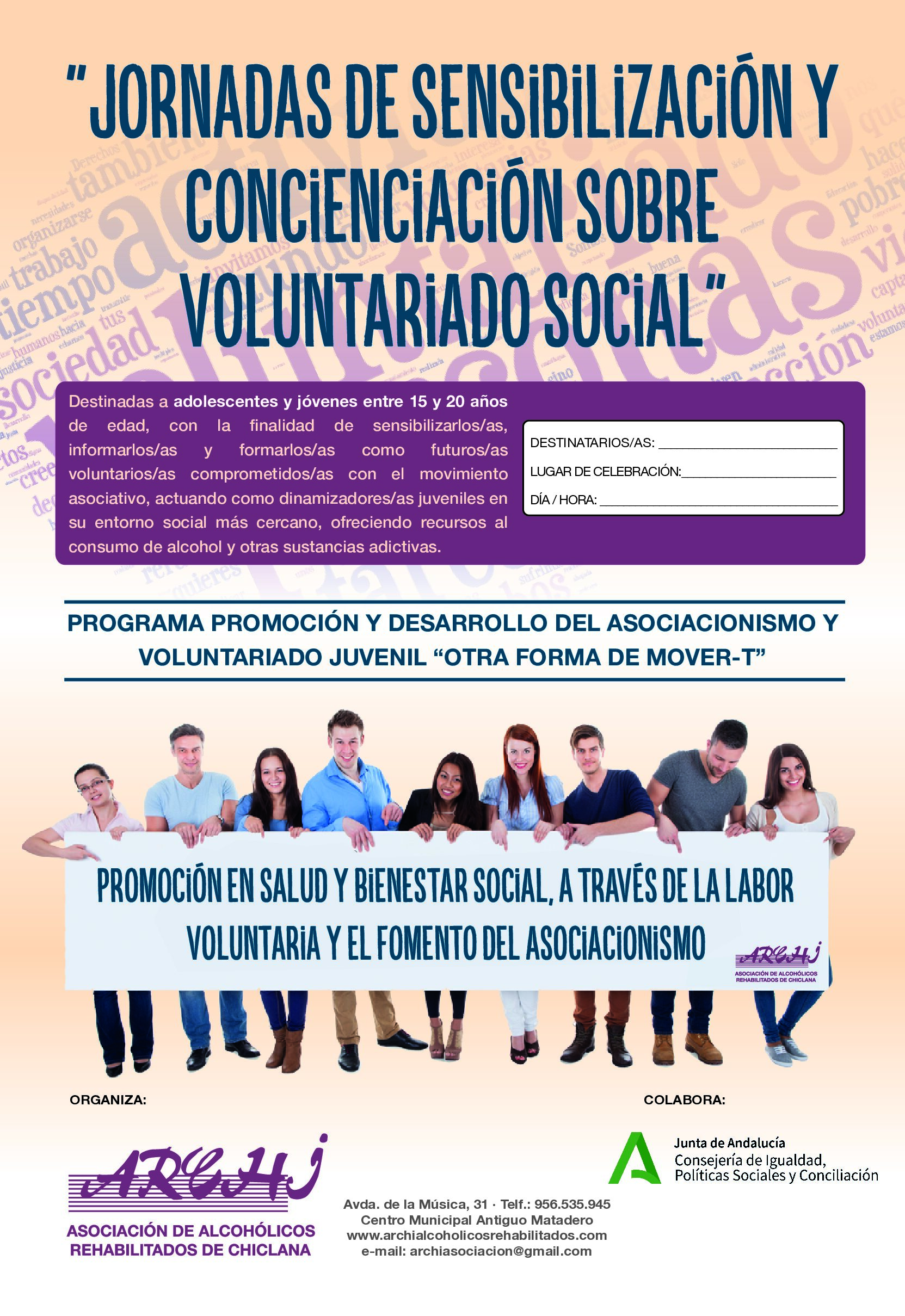 PROGRAMA DE PROMOCIÓN Y DESARROLLO DEL ASOCIACIONISMO Y VOLUNTARIADO JUVENIL «OTRA FORMA DE MOVER-T»